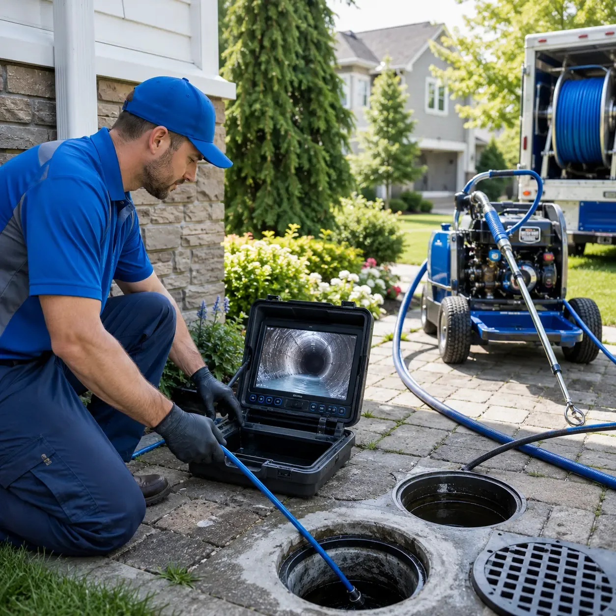 Outdoor drain cleaning professionals serving Rock Falls, IA