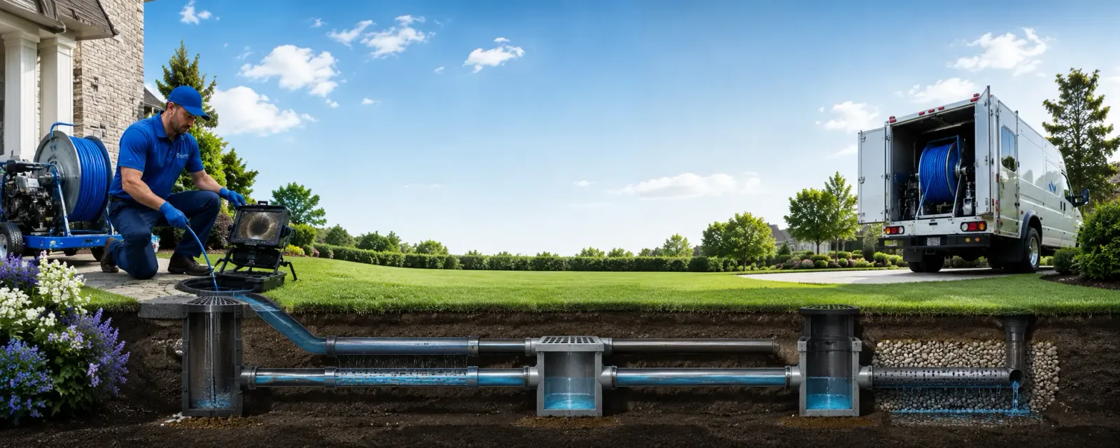 Outdoor drain cleaning information for Rock Falls, IA